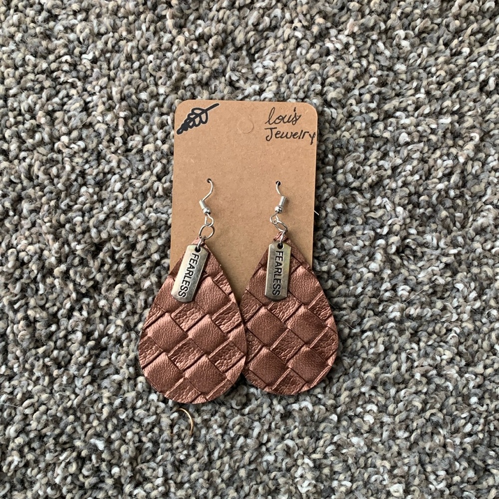 Fearless Leather Earrings